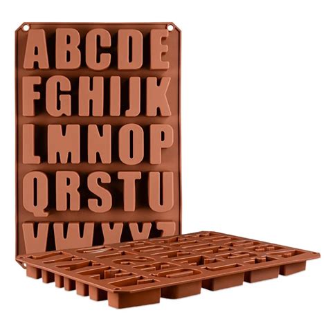 chocolate molds alphabet letters